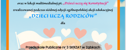 Nasza Konstytucja. Obywatelskie ABC dla najmłodszych.